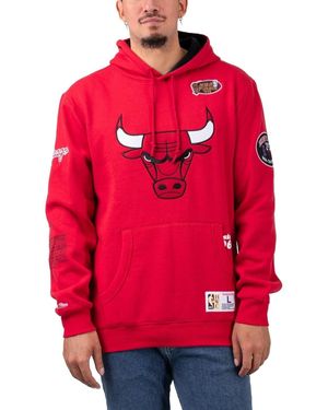 Mitchell & Ness & Team Origins Fleece Hoodie - Rot