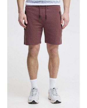Solid Sweatshorts Sdtaras Kurze Hose Mit Reißverschlusstaschen - Rot