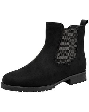 Jana Vegan Spitz Kein Absatz 8-25493-47 Chelseaboots Vegan - Schwarz