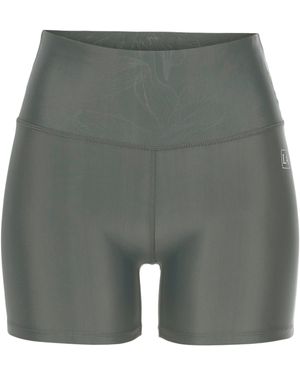 LASCANA ACTIVE Funktionsshorts mit gemustertem Bund - Grau