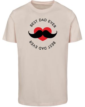 Merchcode Fathers Day - Best dad T-Shirt Round Neck (1-tlg) - Grau