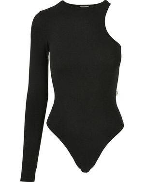 Urban Classics Body Damen Ladies Organic Stretch Asymmetric Body - Schwarz