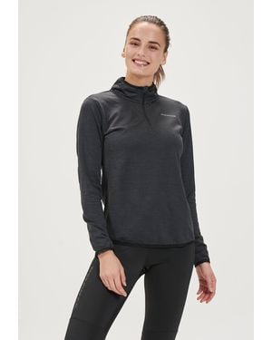 Endurance Langarmshirt VIRONIC W Waffle mit atmungsaktiver Eigenschaft - Schwarz