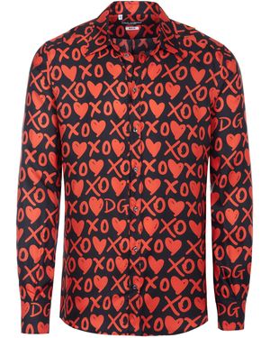 Dolce & Gabbana & Langarmhemd Hemd - Rot