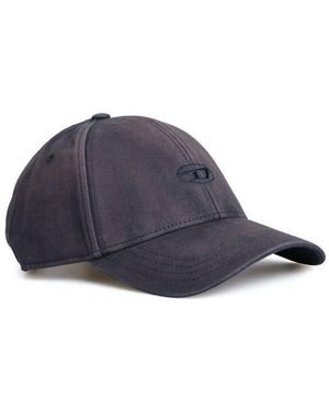 DIESEL Baseball Cap Verblasste Optik Mit Logo-Stickerei - Blau