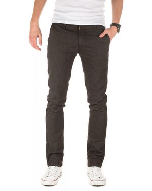 WOTEGA Chino Pants Allen Slim Fit Chinohose - Schwarz