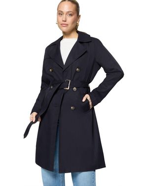 Zero Trenchcoat mit Gürtel - Blau