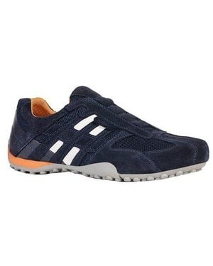 Geox U Snake L Scam.+Mesh Sneaker - Blau