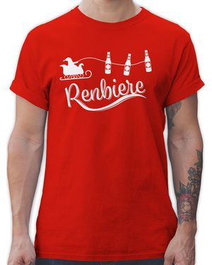 Shirtracer Renbiere - & Männer Geschenke - Premium T-Shirt saufen tshirt herren - weihnachtsshirts - weihnachtsoutfit - Rot