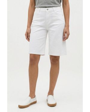 M·a·c Bermudas Dream Wide Bermuda Jeans Mit Weitem Bein - Weiß