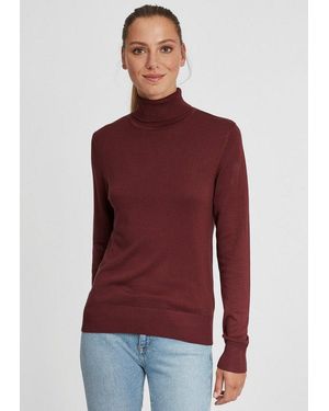 Oxmo Rollkragenpullover Oxwinala Strickpullover Mit Rollkragen - Rot