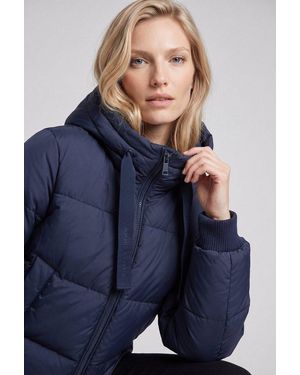 Tommy Hilfiger Steppjacke Th Tape Down Jacket W/Hood Kunstfaser - Blau