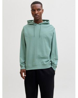 Jack & Jones Kapuzensweatshirt Jjcollege Logo Sweat Hood - Grün