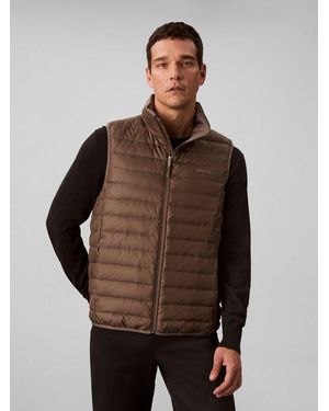 Calvin Klein Steppweste Slvlss Lt Wt Nylon Puffer Vest Mit Rundhalsausschnitt - Braun