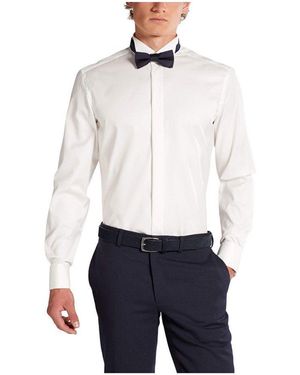 Eterna Langarmhemd champagner (1-tlg) - Weiß