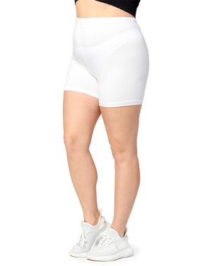 Merry Style Leggings Große Größen Radlerhose aus Viskose MS10-451 (1-tlg) - Weiß