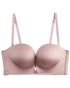Next Bandeau-Bh Bügelloser Hochglanz-Bandeau-Bh Aus Mikrofaser (1-Tlg) - Pink