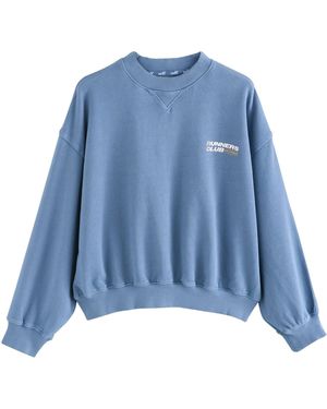 Self Strickpullover Leichtes Sweatshirt (1-tlg) - Blau