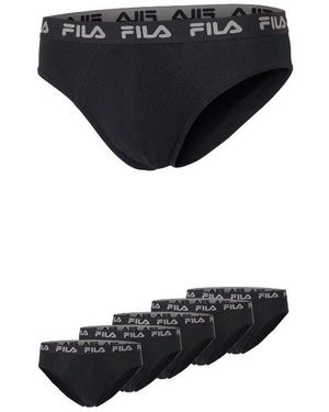 Fila Slip Brief (5Er Pack) Mit Feuchtigkeitsableitender Technologie - Schwarz