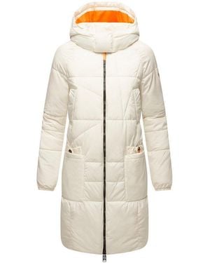 Navahoo Steppmantel Bliblablubb 14 Warmer Gesteppter Damen Mantel - Weiß