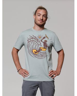 wat? Apparel Wat? Apparel T-Shirt Surfing for life - Grau