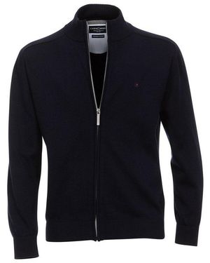 CASA MODA Strickjacke Cardigan (1-Tlg) - Blau