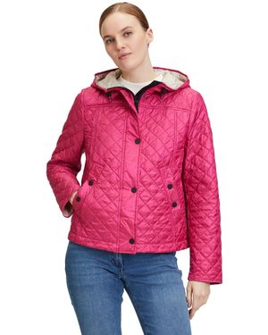 AMBER & JUNE & Steppjacke mit Kapuze - Rot