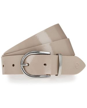 Tamaris Ledergürtel "Ellen" (1-St) Mit Crasheffekt - Grau