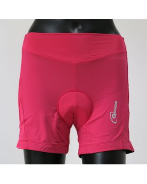 Gonso Fahrradhose CAPRI Radhose Hot Pants Körpernah mit nahtfrei geprägtes - Rot