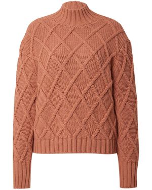 Guido Maria Kretschmer Strickpullover Luna (1-tlg) Plain/ohne Details - Orange
