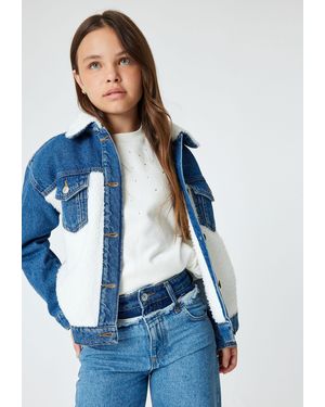 Koton Jeansjacke Regular Denim - Blau