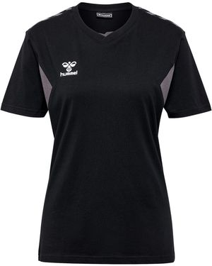 Hummel AUTHENTIC CO T-Shirt Kurzarm-Shirts Baumwolle - Schwarz