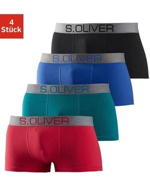S.oliver Hipster (Packung, 4-St) knapp sitzende Boxershorts - Rot