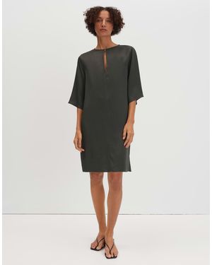 someday. Shirtkleid Qonema aus Viskose-Crêpe - Grün