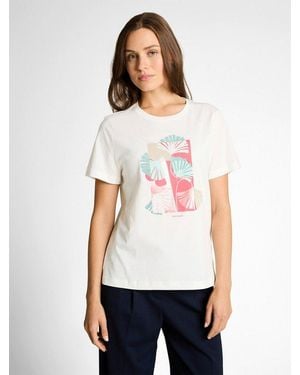 Tom Tailor T-Shirt Mit Print - Weiß
