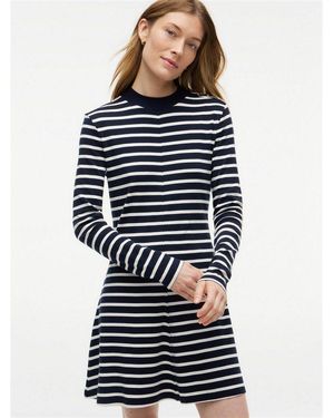 Tommy Hilfiger Jerseykleid Cody F&F Mock-Nk Ls Dress Baumwolle - Blau