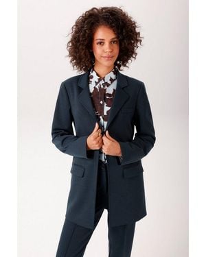 Aniston CASUAL Longblazer Mit Reverskragen - Blau
