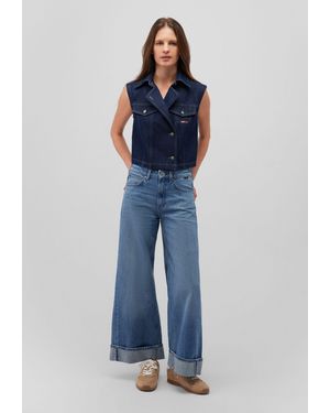 Mavi Jeansjacke SUNDANCE Biker-Denim Vest - Blau