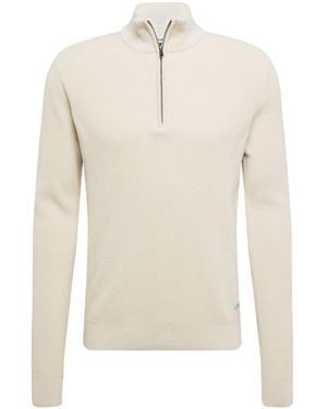 Blend Strickpullover (1-tlg) - Weiß