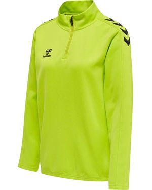 Hummel Fleecepullover Trainingstop Core XK Half Zip Sweat Woman 211945 - Grün