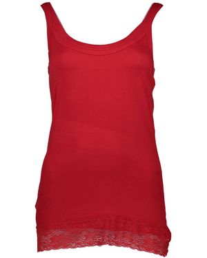 Silvian Heach T-Shirt Schickes -Top in Rot – Trägertop mit
