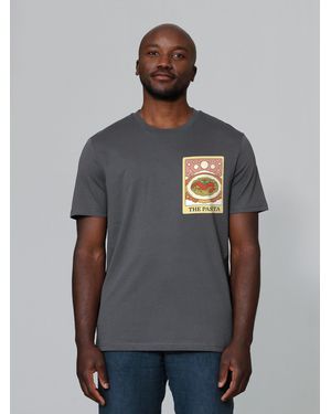 wat? Apparel Wat? Apparel T-Shirt Tarot The Pasta - Grau