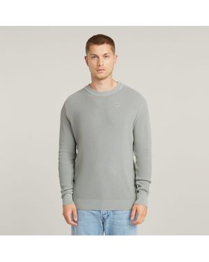 G-Star Strickpullover Serrated r knit - Grau
