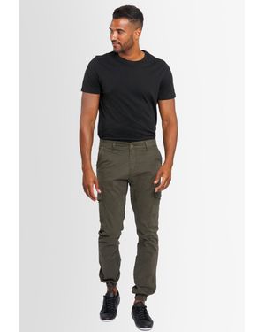 Alessandro Salvarini Cargohose ASJacamo mit Elasthan, Regular Slim Fit - Schwarz
