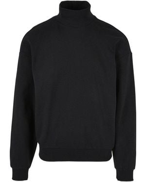 Urban Classics Sweater Herren High Rib Neck Crew (1-Tlg) - Schwarz