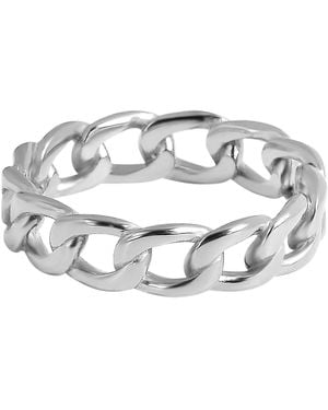Adelia ́s Fingerring Damen Ring Aus Edelstahl - Mettallic