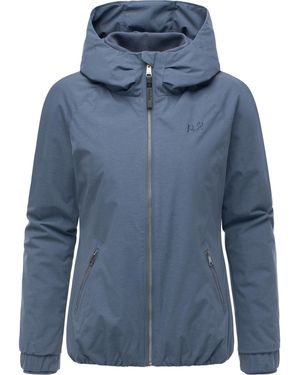 Ragwear Winterjacke Dizzie Warm Wasserdichte Jacke mit Kapuze - Blau