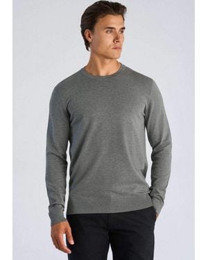 Lindbergh Strickpullover Strickpullover Relaxed Fit - Grau