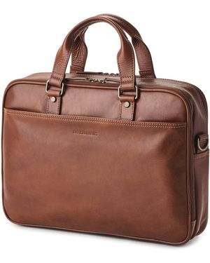 DRAKENSBERG Laptoptasche Aktentasche »Aurelio« Kastanien-Braun