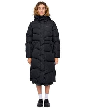 Mazine Parka Waves Quilt Puffer Coat - Schwarz